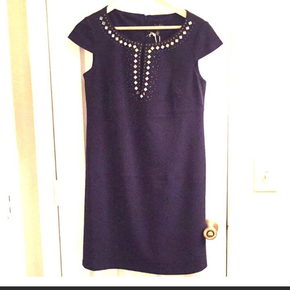 Jessica Simpson navy blue dress